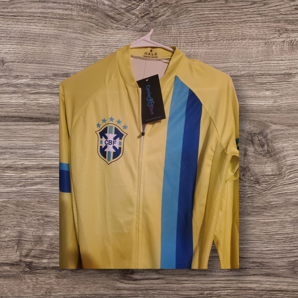 Men's Yellow and Blue Lightweight Jacket